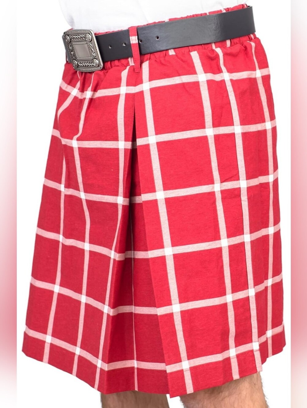 Rowdy Roddy Piper Hot Rod Kilt Skirt and Belt Halloween Costume Set
